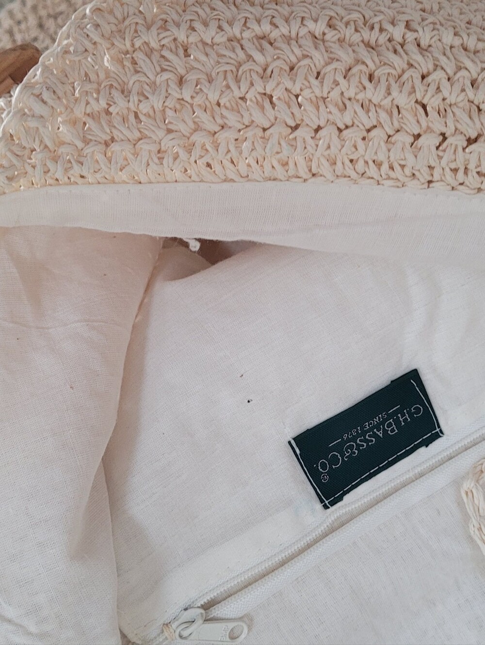 Bass Woven Cream Shoulder Bag - Brand: Bass - Picture 6 of 8